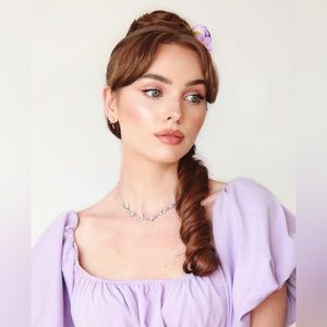 Shein Lilac Puff Sleeve Dress